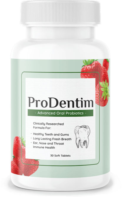 ProDentim oral health probiotic supplement bottle